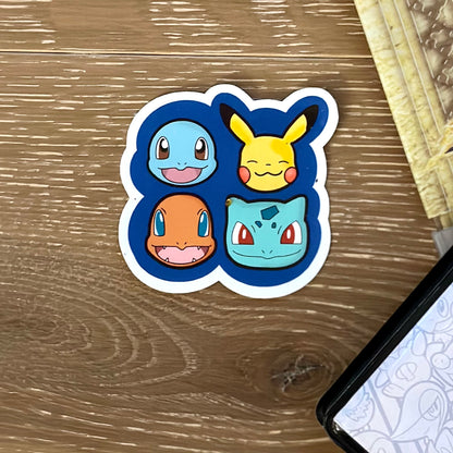 OG Starter Pokémon Sticker
