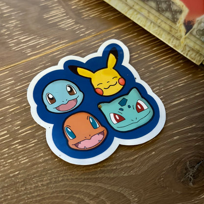 OG Starter Pokémon Sticker